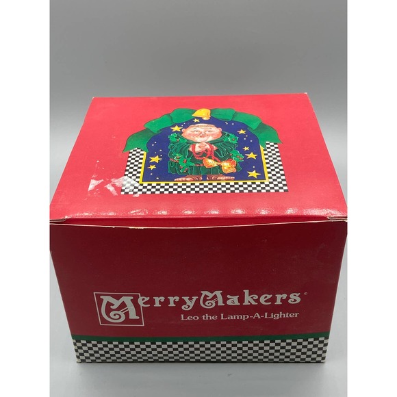 Department 56 Merry Makers Leo the Lamp-a-Lighter w/Box Christmas Vintage - Picture 2 of 7